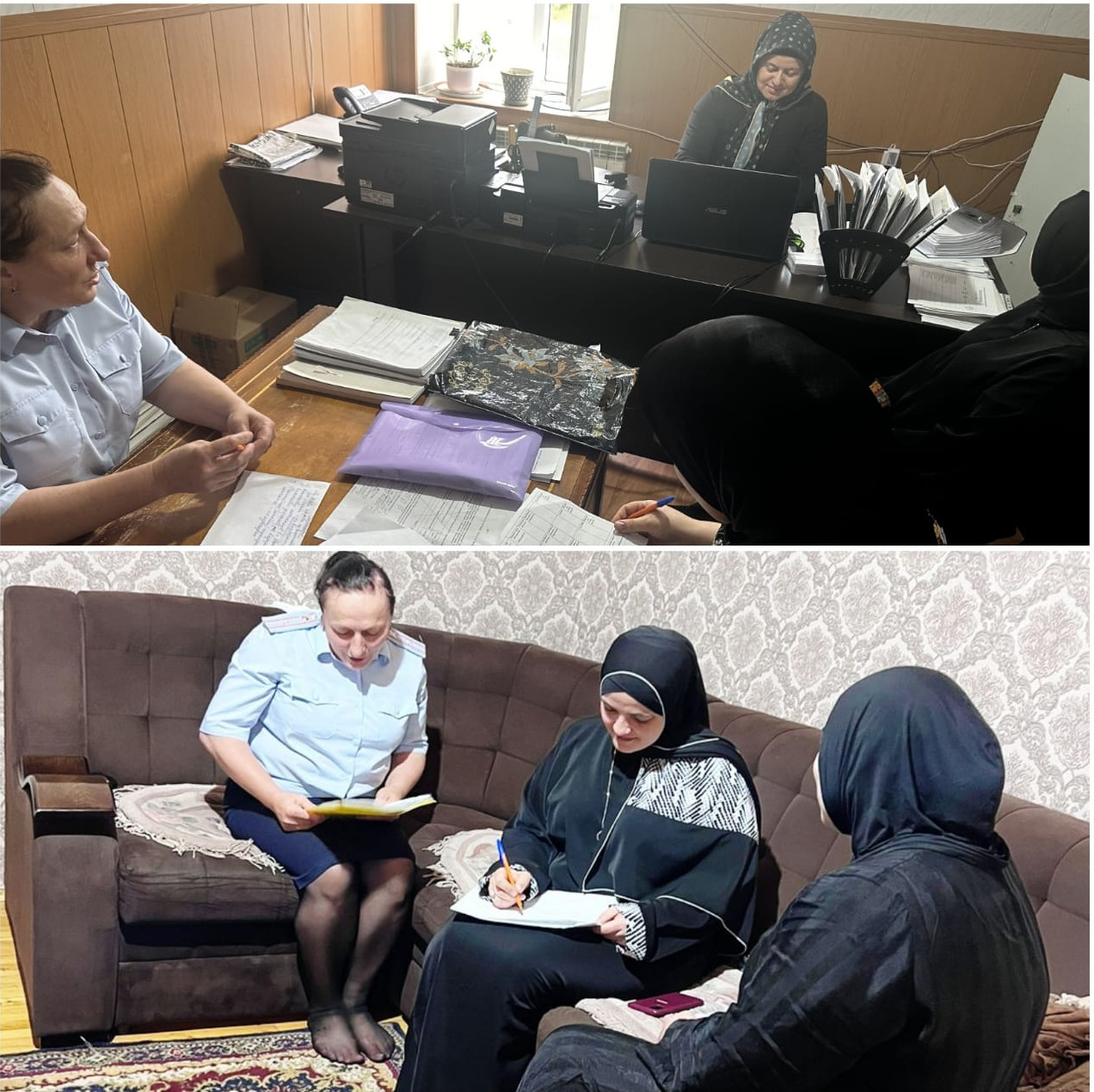 Посещение специалистами со старшим инспектором ПДН детей-сирот на дому.